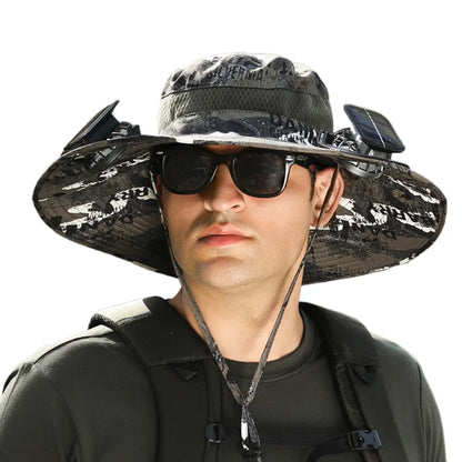 BrisaHat - Sombrero con ventilador doble