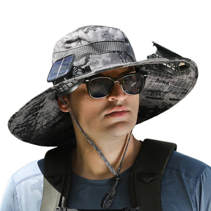 BrisaHat - Sombrero con ventilador doble